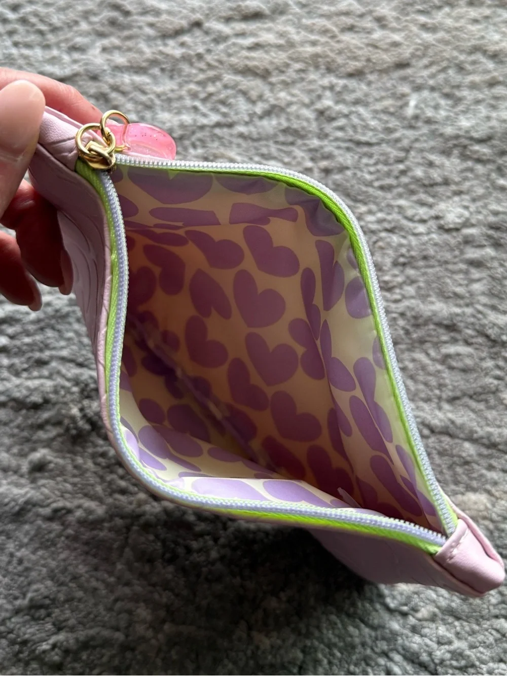 Ipsy Glam Makeup Bag | Embosssed Heart Candy Lollipop